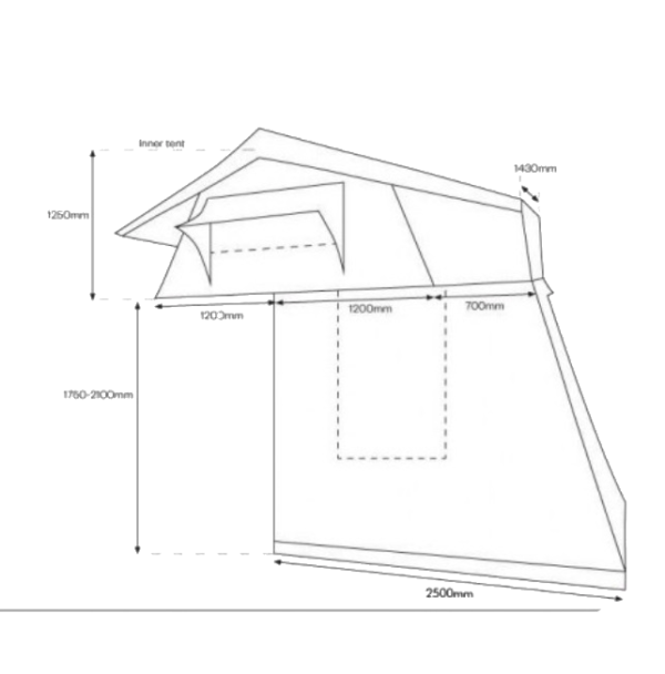 TENTE DE TOIT DJEBELXTREME 180TT + (AVEC ANNEXE) SAFARI 6 png