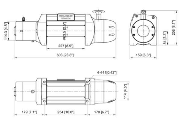 Treuil COME UP DS 9.5 RS 12V 2 png