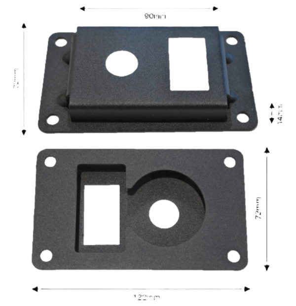 ARB SUPPORT POUR FIXER INTERRUPTEUR ET VANNE (À MONTER) 2