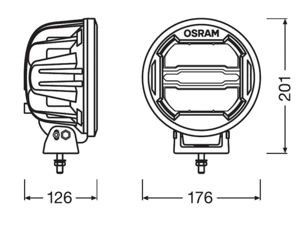 OSRAM PHARE ROND LED 7 MX180 (CB) 4